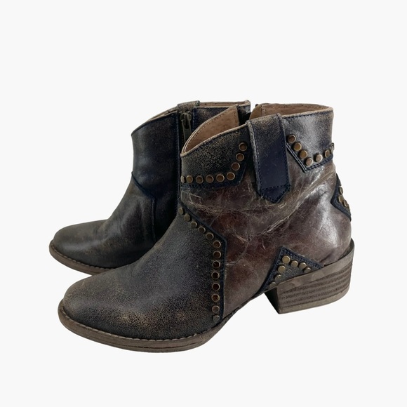 Circle G by Corral Studded Star Inlay Ankle‎ Boots G5025 - Picture 5 of 8